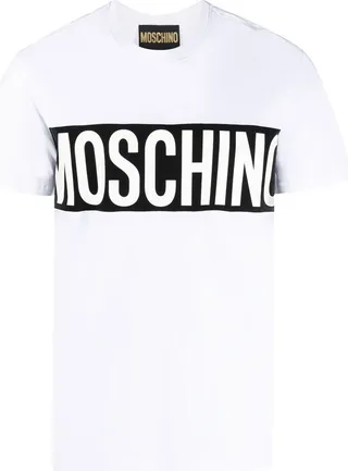 MOSCHINO- T-shirt With Logo Print