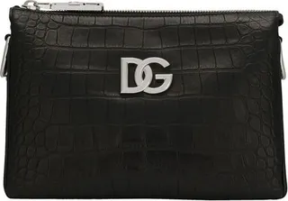 Small Tris bag in crocodile-print