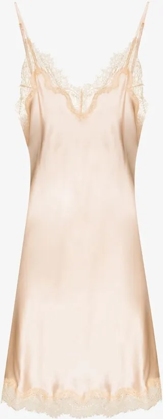 Scarlett Lace Trim Silk Nightdress