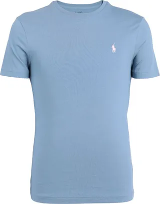 Custom Slim Fit Jersey Crewneck T-shirt T-shirt Pastel Blue
