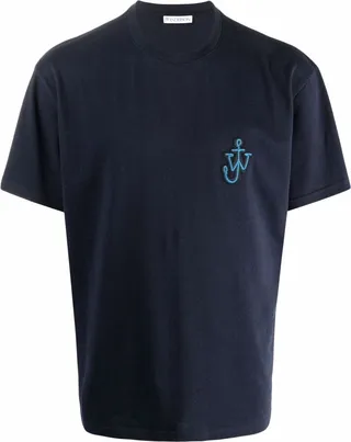 Anchor patch cotton T-shirt