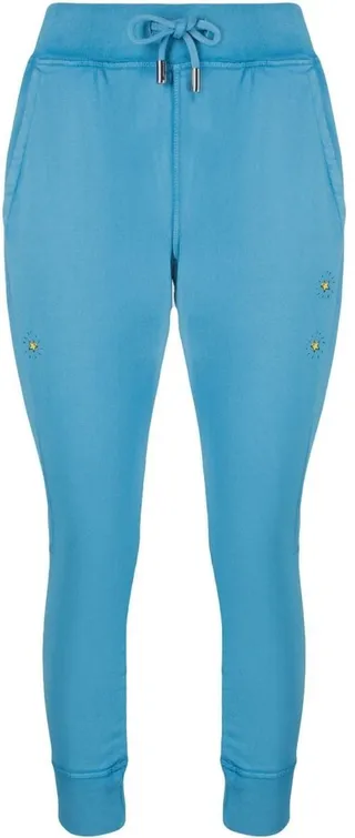 Graphic-Print Drawstring-Waist Trousers