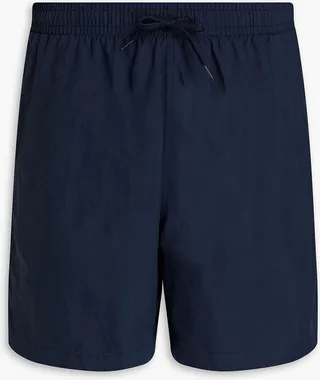 Mid-length embroidered swim shorts