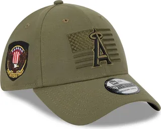 Men's New Era Green Los Angeles Angels 2023 Armed Forces Day 39THIRTY Flex Hat