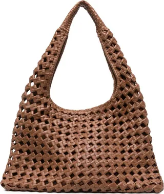 Woven Leather Shoulder Bag