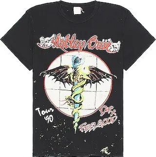 Madeworn Motley Crue Tee in Black