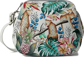 Anuschka Convertible Medium Bag 691 (Jungle Queen Ivory) Handbags