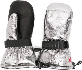Davos metallic-effect gloves