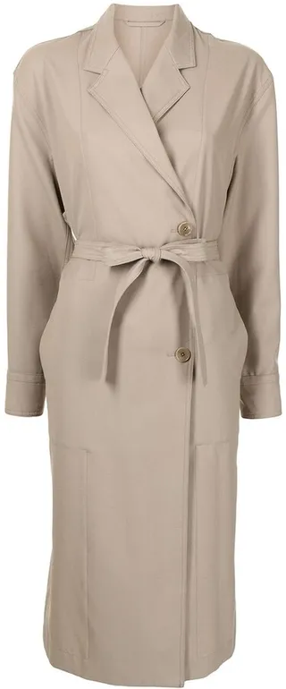 Belted Midi Trench Coat