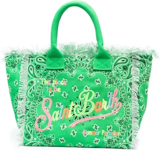 Vanity paisley-print beach bag