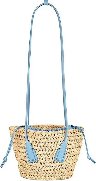 Bottega Veneta Small Arco Basket Bag in Blue