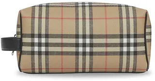 Check Zip Wash Bag