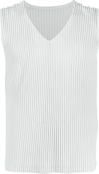 V-neck sleeveless tank top