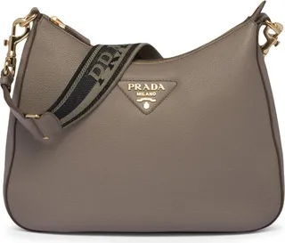 Triangle-Logo Shoulder Bag