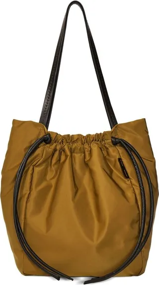 Drawstring-Fastened Tote Bag