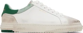 Axel Arigato White & Green Atlas Sneakers