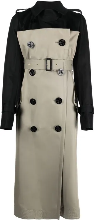Belted Double-Breasted Trench Coat