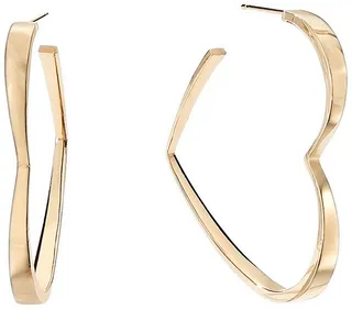 Small Graduating Heart Hoop Earrings