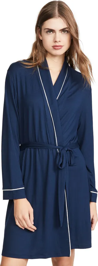 Eberjey Gisele Tuxedo Robe