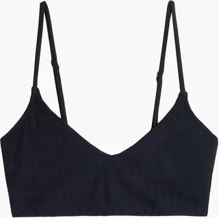 Tortola ribbed bikini top