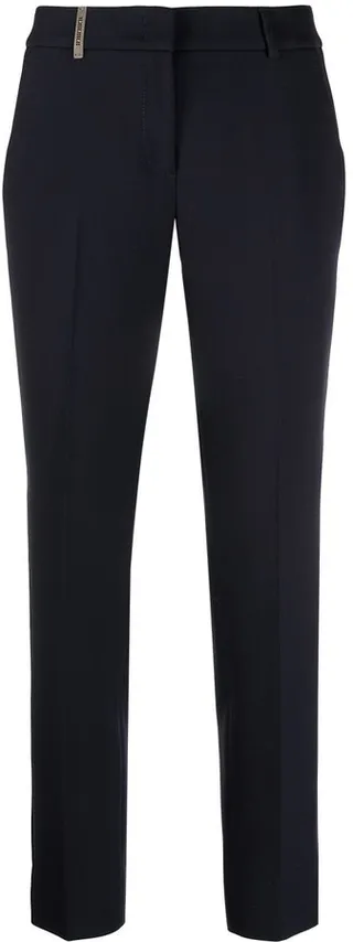 Slim Fit Cropped Trousers