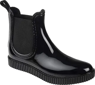 Journee Collection Comfort Foam Drip Rain Boot (Black) Women's Shoes