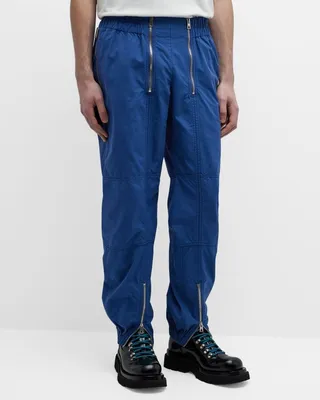 Men's Compact Canvas Zip Jogger Pants