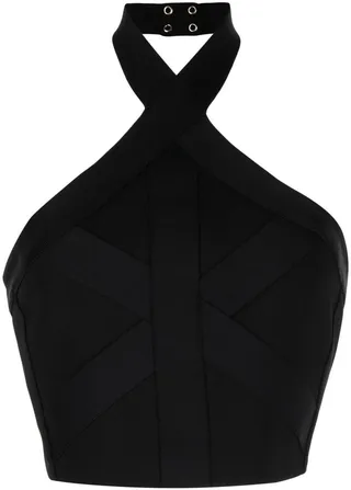 Halterneck Knitted Crop Top