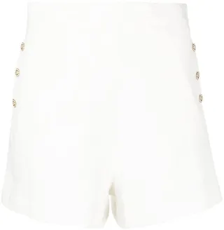 Alicia high-waist flared shorts