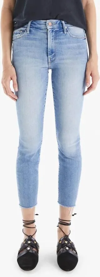 High Waisted Looker Ankle Fray Jeans in Au Revoir