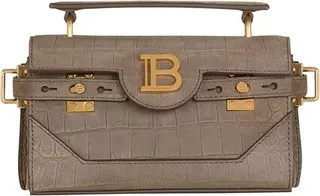B-Buzz 19 bag in crocodile-embossed leather
