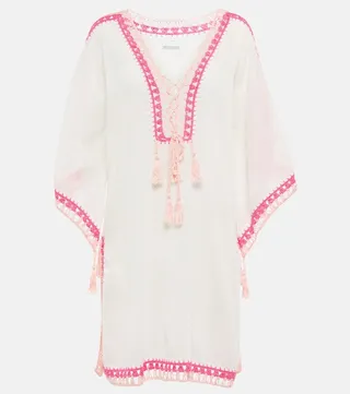 Penelope cotton kaftan minidress