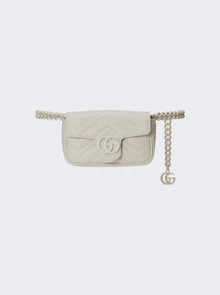 Gg Marmont Belt Bag White