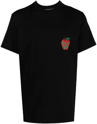 apple print T-shirt