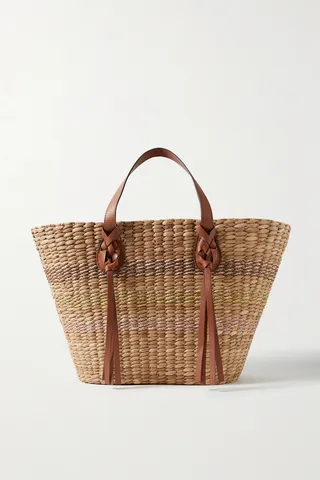 Ulla Johnson - Seaview Day Leather-trimmed Straw Tote - Neutrals