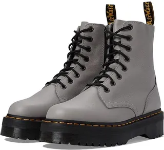 Dr. Martens Jadon 8-Eye Platform Boot (Zinc Grey Pisa) Lace-up Boots
