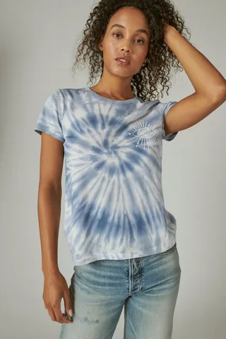 Tie Dye Spiritual Eye Classic Crew Tee
