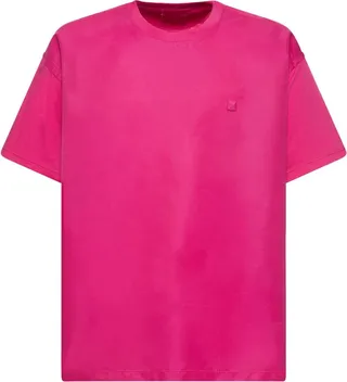 Oversized cotton blend t-shirt