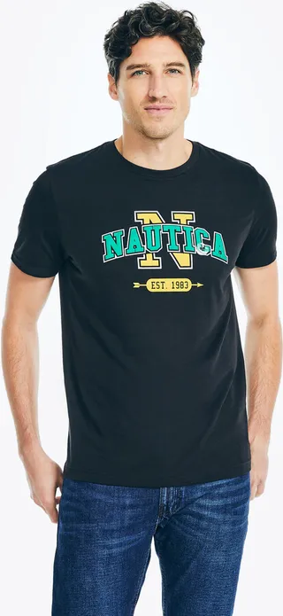 Sustainably Crafted Puff Logo Graphic T-Shirt