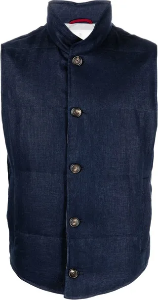 Padded Goose-Down Gilet