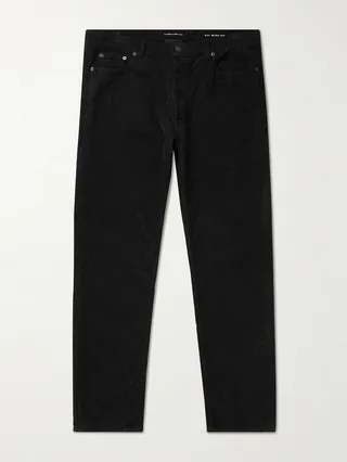 Slim-Fit Cotton-Corduroy Trousers