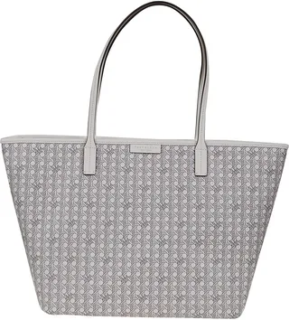 Coated Canvas Zip Tote