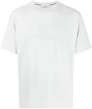 logo-embroidered cotton T-shirt