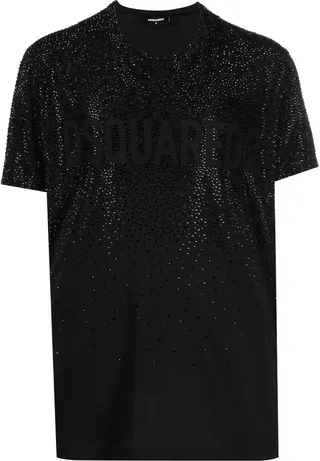 rhinestone embellished short-sleeve T-shirt