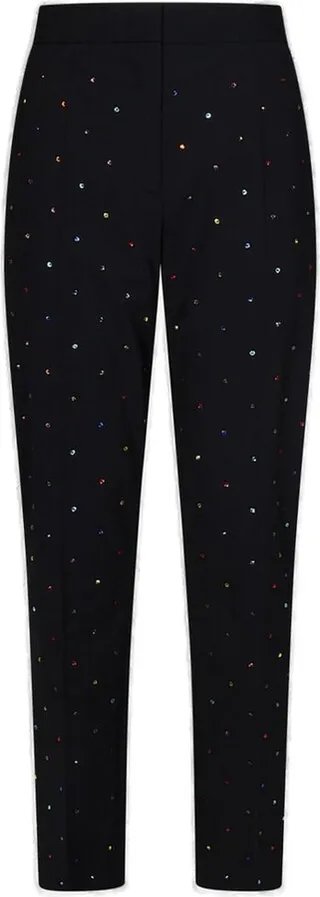 MSGM Embellished Straight Leg Trousers