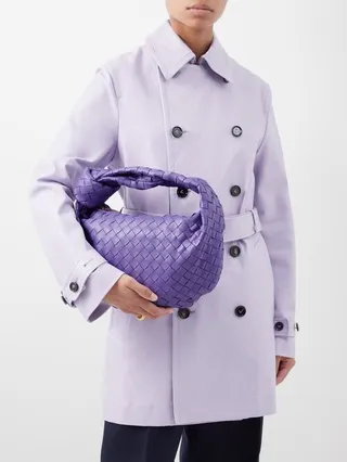 Jodie Teen Intrecciato-leather Shoulder Bag