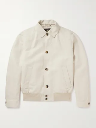 André Rain System® Linen Bomber Jacket