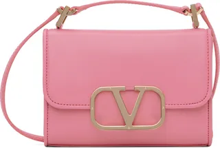 Valentino Garavani Pink Small VLogo Bag
