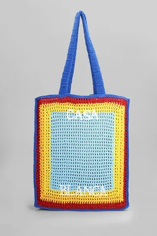 Tote In Blue Cotton