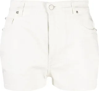 Paisley-Print Denim Shorts